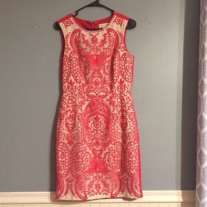 Like New Katherine Kelly Lace Embroidered Lined Dress